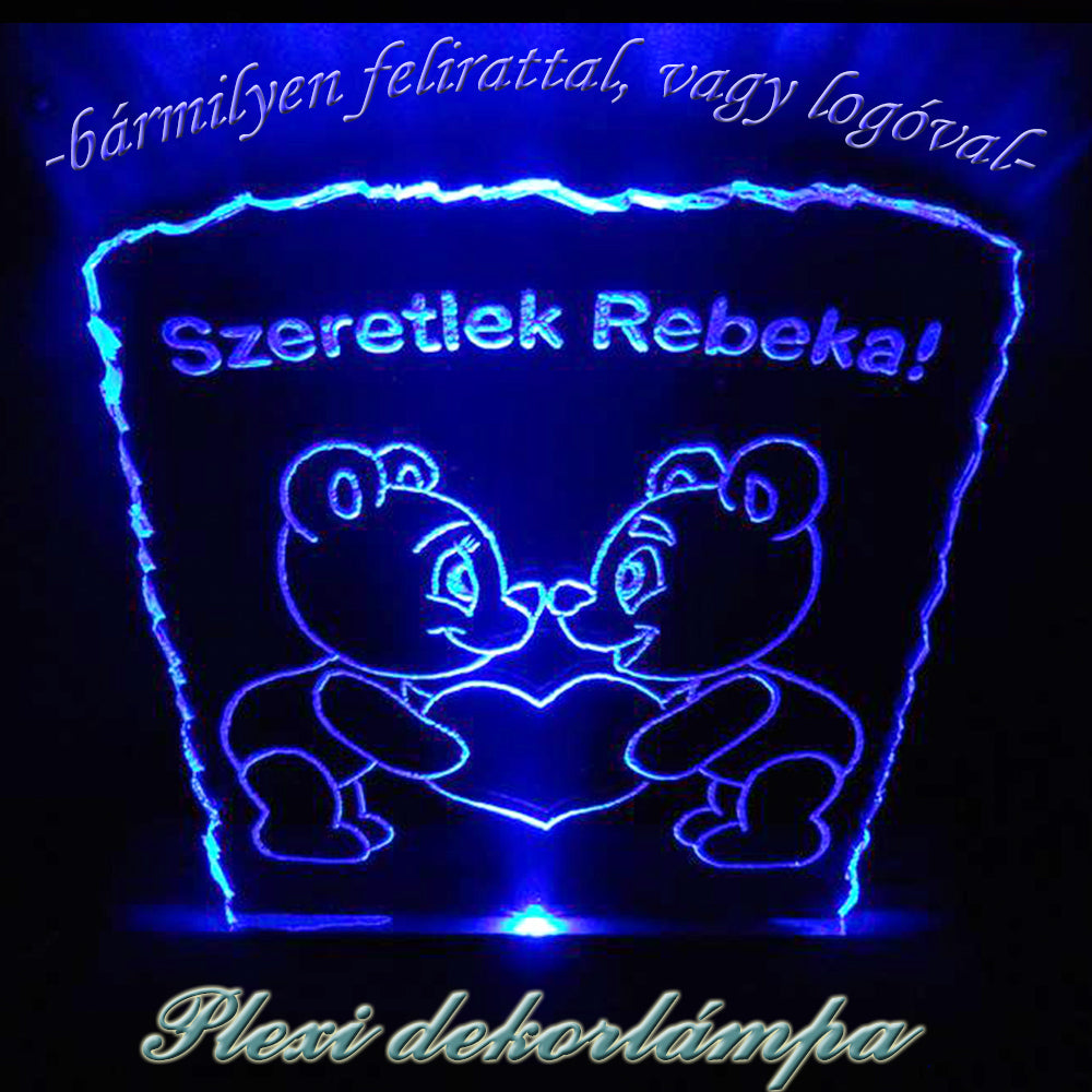 Dekorlámpa "Szeretlek!"