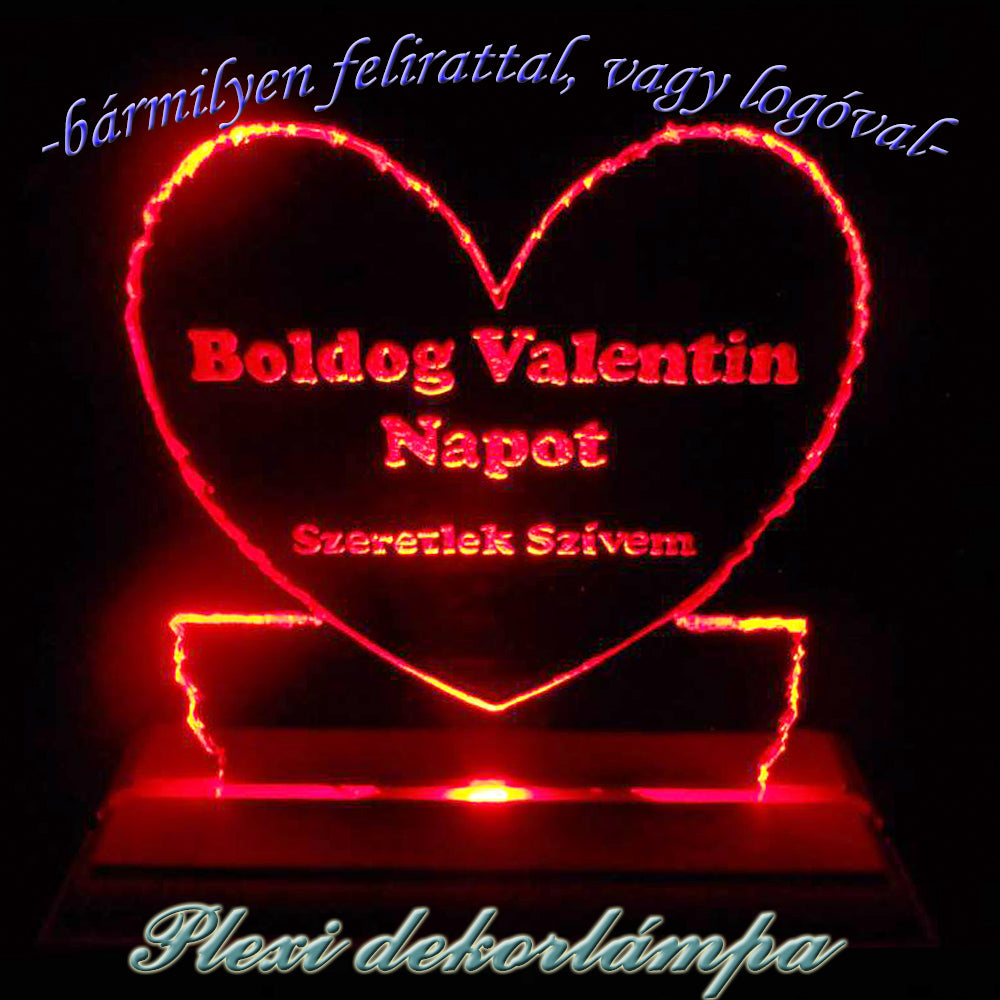 Dekorlámpa "Szeretlek!"