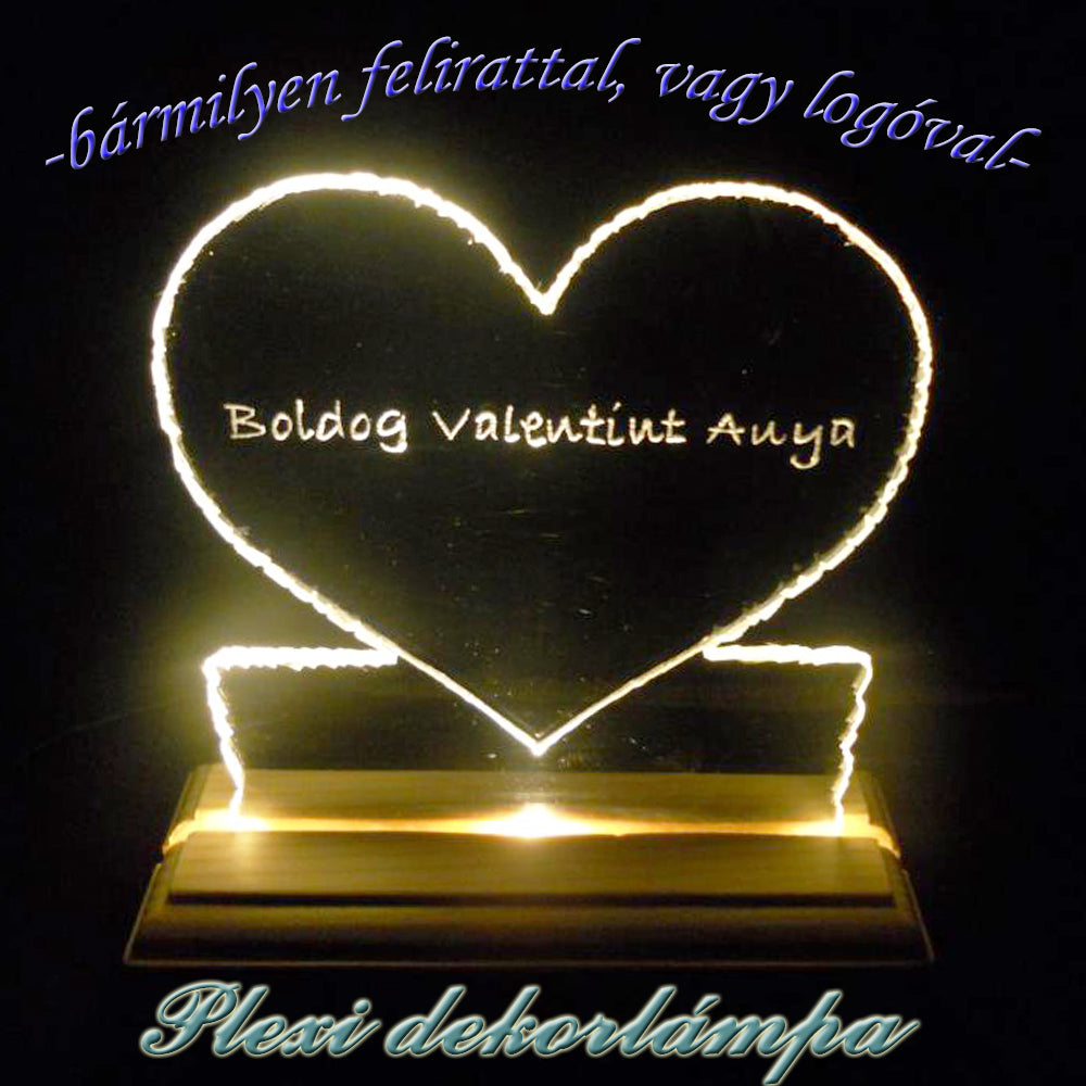 Dekorlámpa "Szeretlek!"