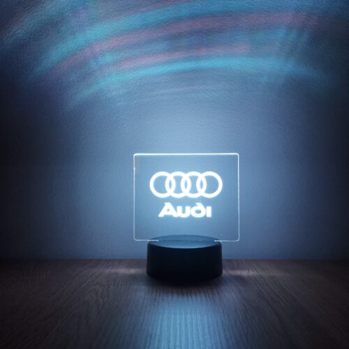 Audi dekorlámpa -fehér